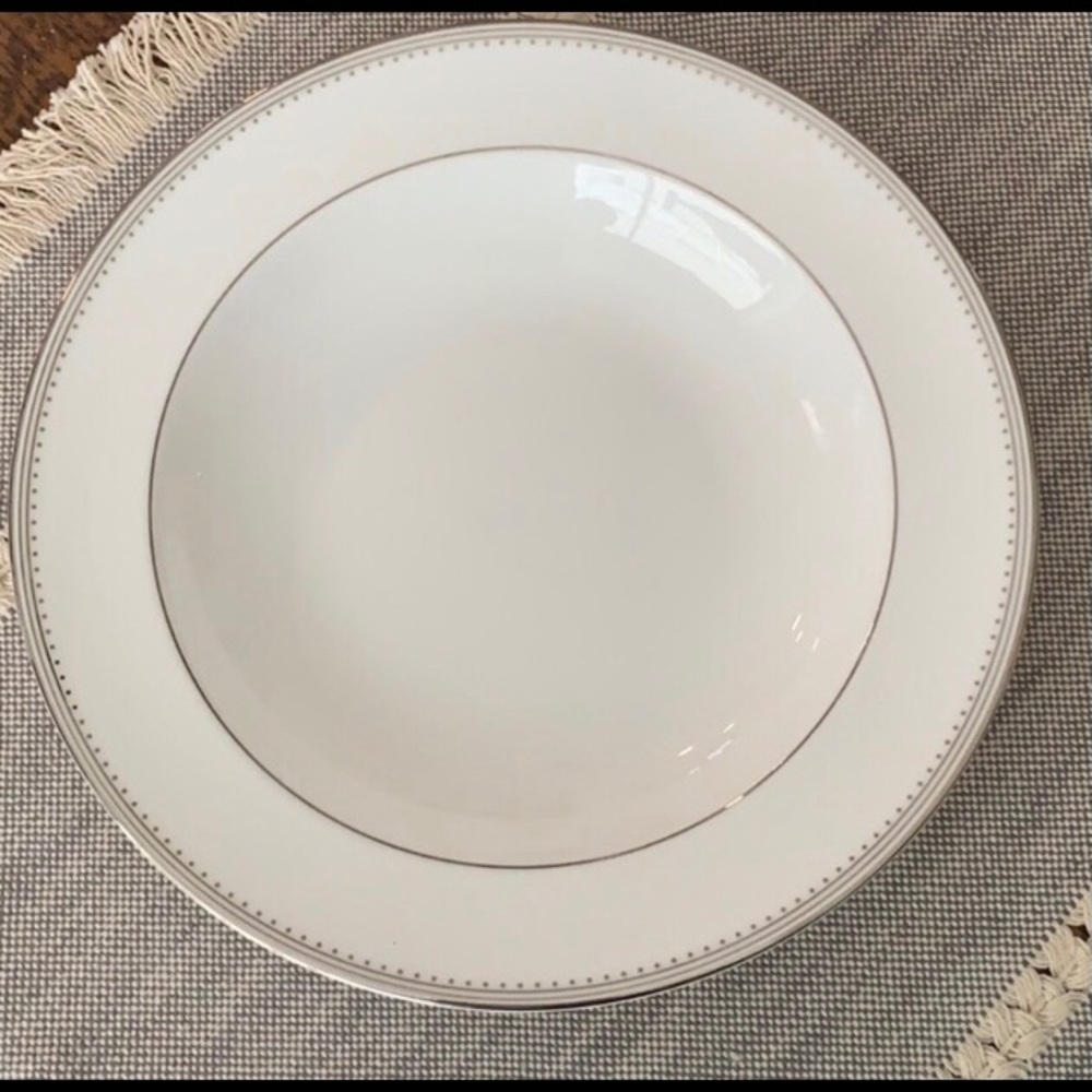Vera Wang Grosgrain silver soup bowl